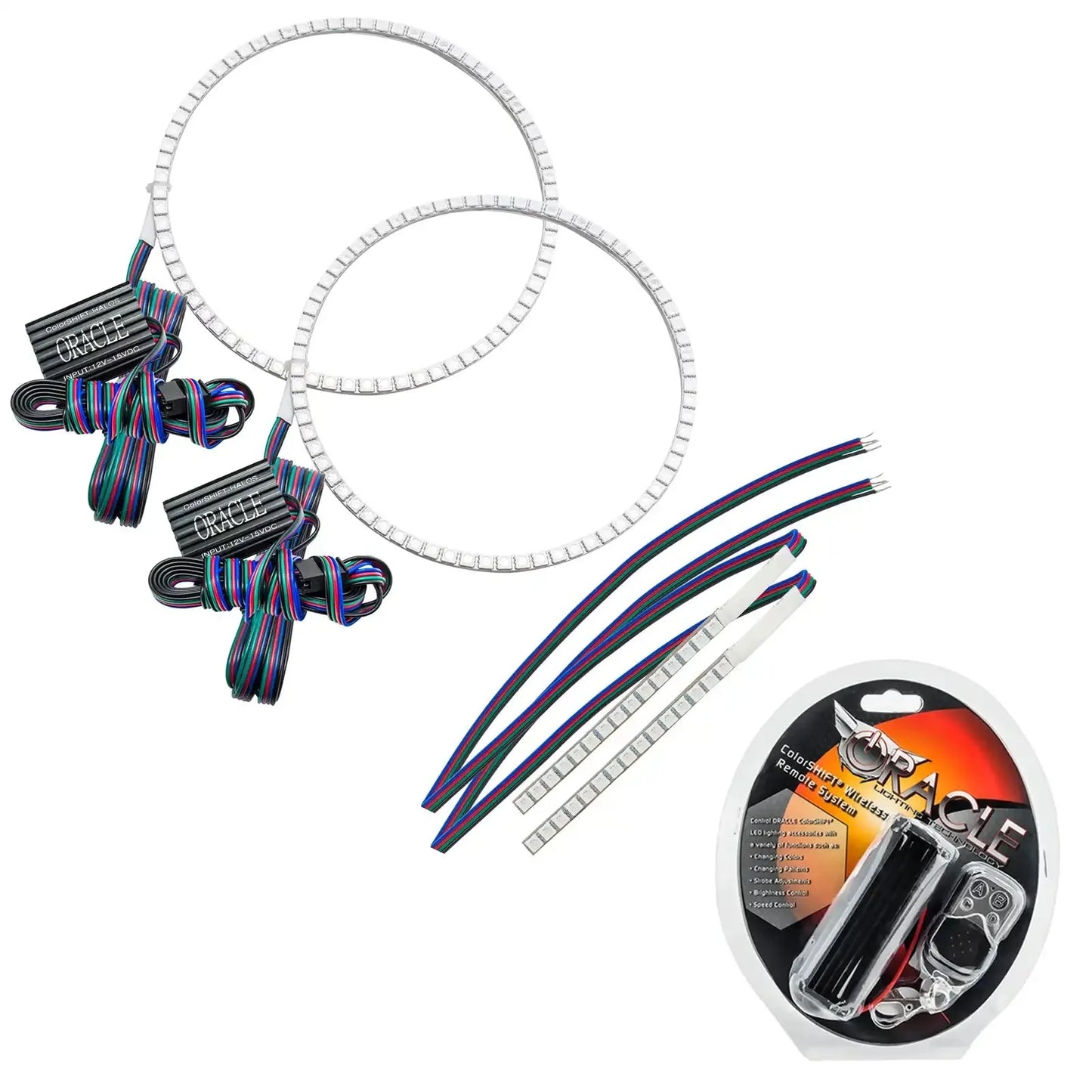 ORACLE Lighting 2021-2025 Ford Bronco ColorSHIFT Headlight Halo Kit w/DRL Bar - Base Headlights by ORACLE Lighting