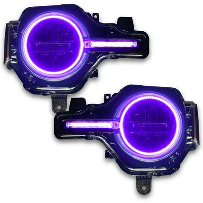 ORACLE Lighting 2021-2025 Ford Bronco ColorSHIFT Headlight Halo Kit w/DRL Bar - Base Headlights by ORACLE Lighting