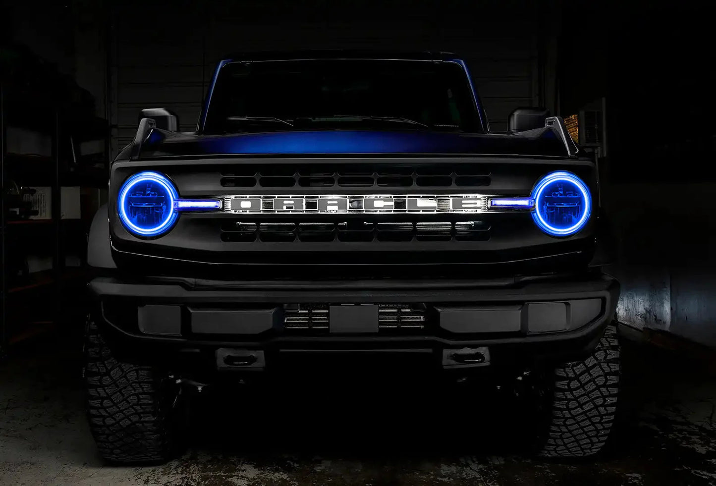 ORACLE Lighting 2021-2025 Ford Bronco ColorSHIFT Headlight Halo Kit w/DRL Bar - Base Headlights by ORACLE Lighting
