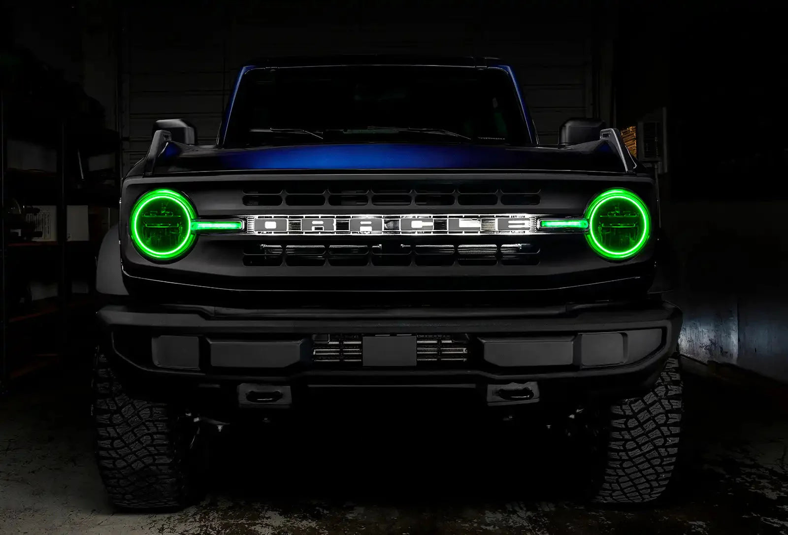ORACLE Lighting 2021-2025 Ford Bronco ColorSHIFT Headlight Halo Kit w/DRL Bar - Base Headlights by ORACLE Lighting