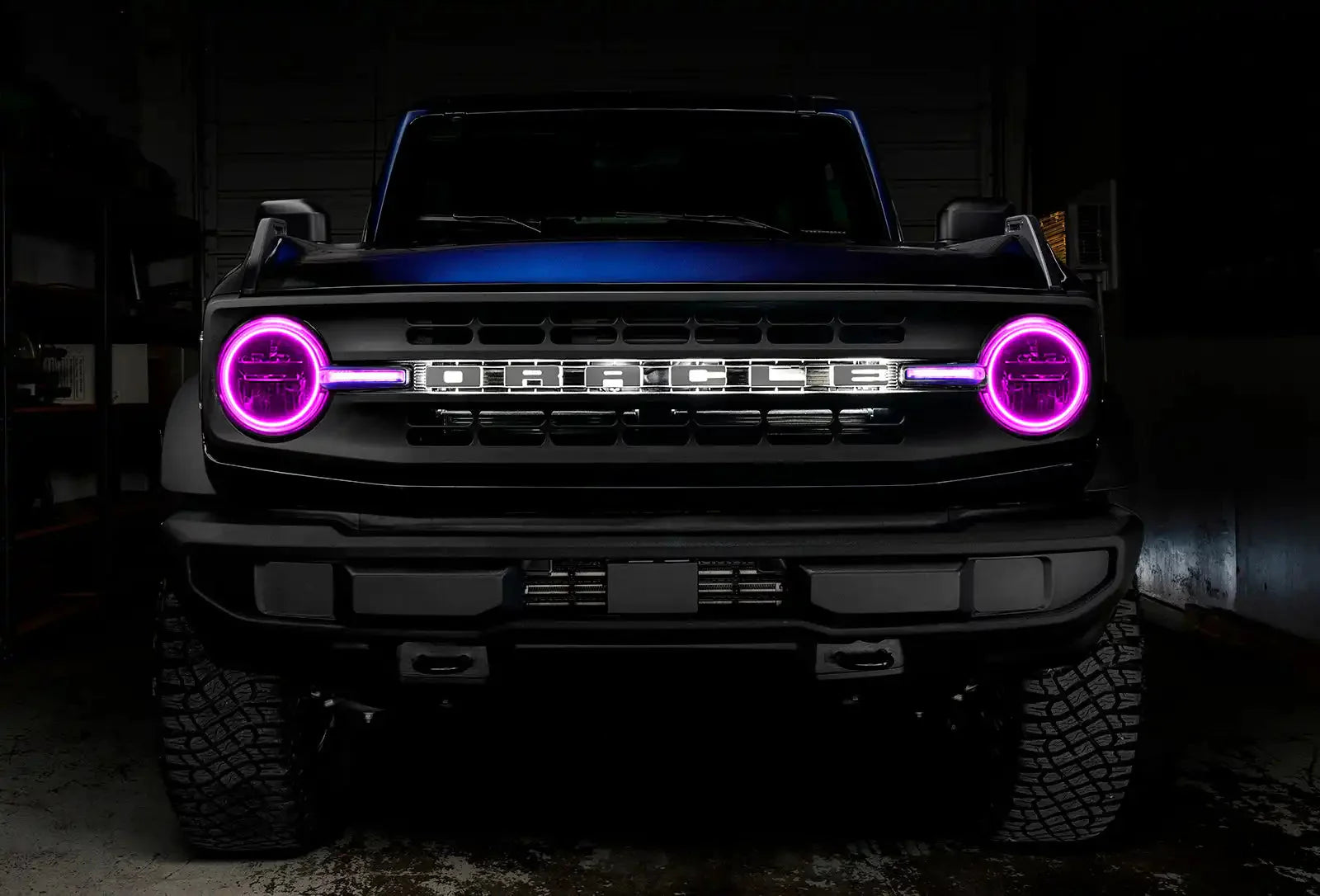 ORACLE Lighting 2021-2025 Ford Bronco ColorSHIFT Headlight Halo Kit w/DRL Bar - Base Headlights by ORACLE Lighting