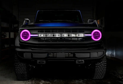 ORACLE Lighting 2021-2025 Ford Bronco ColorSHIFT Headlight Halo Kit w/DRL Bar - Base Headlights by ORACLE Lighting