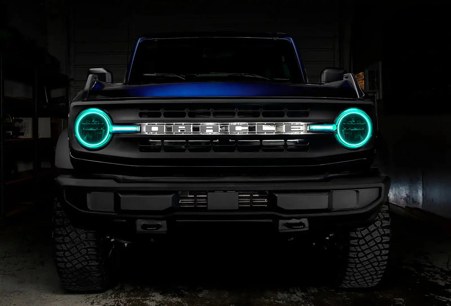 ORACLE Lighting 2021-2025 Ford Bronco ColorSHIFT Headlight Halo Kit w/DRL Bar - Base Headlights by ORACLE Lighting
