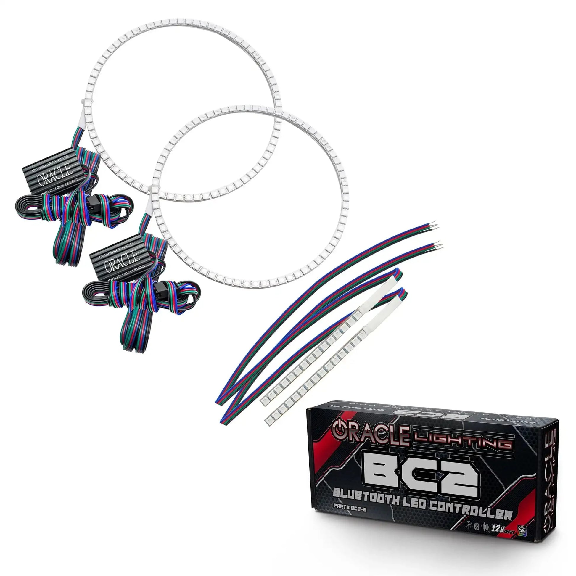 ORACLE Lighting 2021-2025 Ford Bronco ColorSHIFT Headlight Halo Kit w/DRL Bar - Base Headlights by ORACLE Lighting