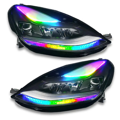 ORACLE Lighting 2021+ Tesla Model 3 Dynamic ColorSHIFT Headlight DRL Upgrade by ORACLE Lighting