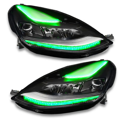 ORACLE Lighting 2021+ Tesla Model 3 Dynamic ColorSHIFT Headlight DRL Upgrade by ORACLE Lighting