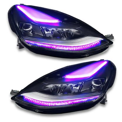 ORACLE Lighting 2021+ Tesla Model 3 Dynamic ColorSHIFT Headlight DRL Upgrade by ORACLE Lighting