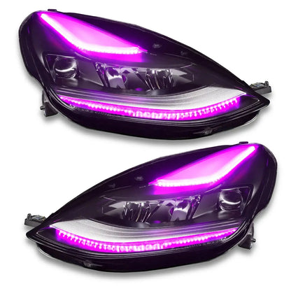ORACLE Lighting 2021+ Tesla Model 3 Dynamic ColorSHIFT Headlight DRL Upgrade by ORACLE Lighting