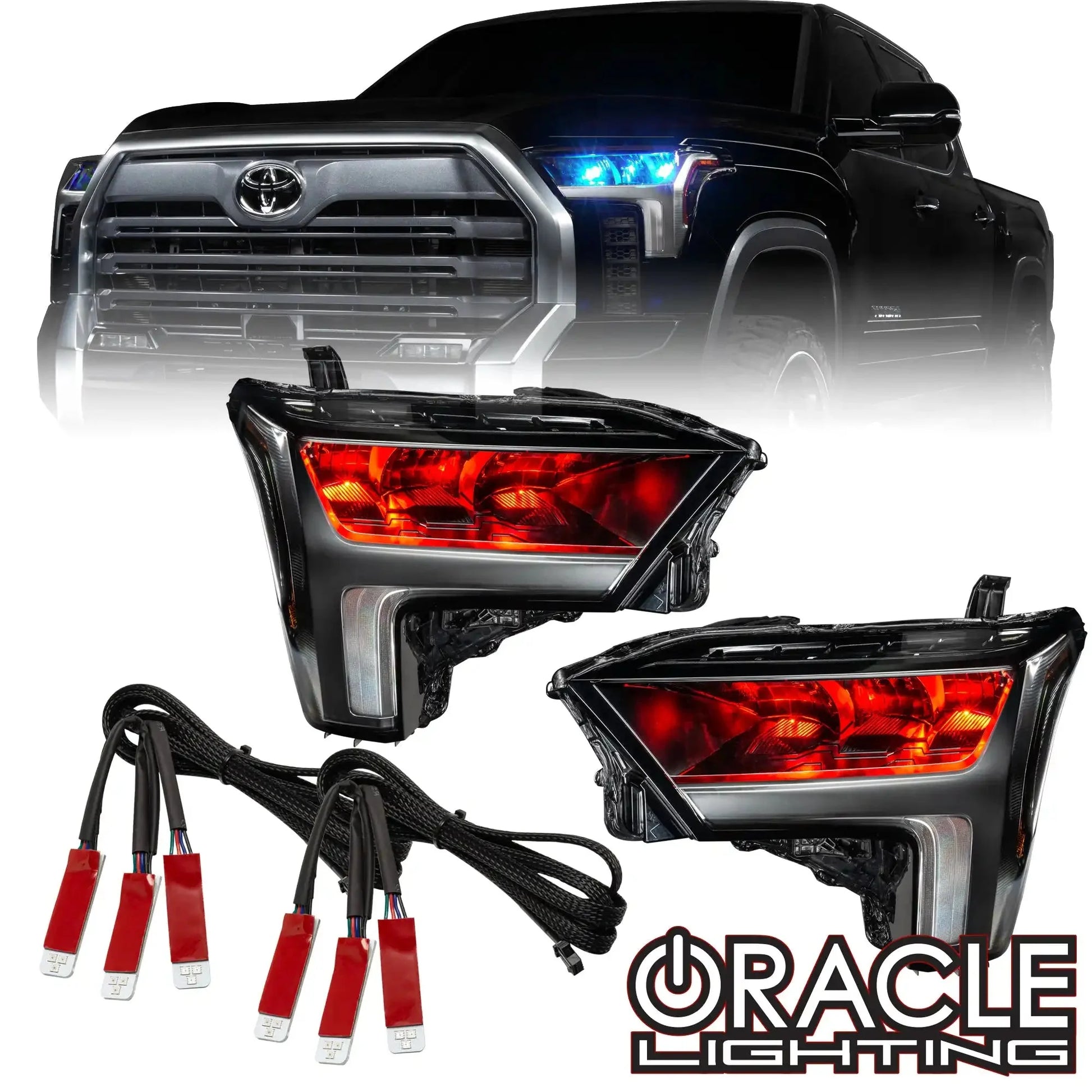 ORACLE Lighting 2022+ Toyota Tundra ColorSHIFT RGB Demon Eye Headlight Upgrade Kit by ORACLE Lighting