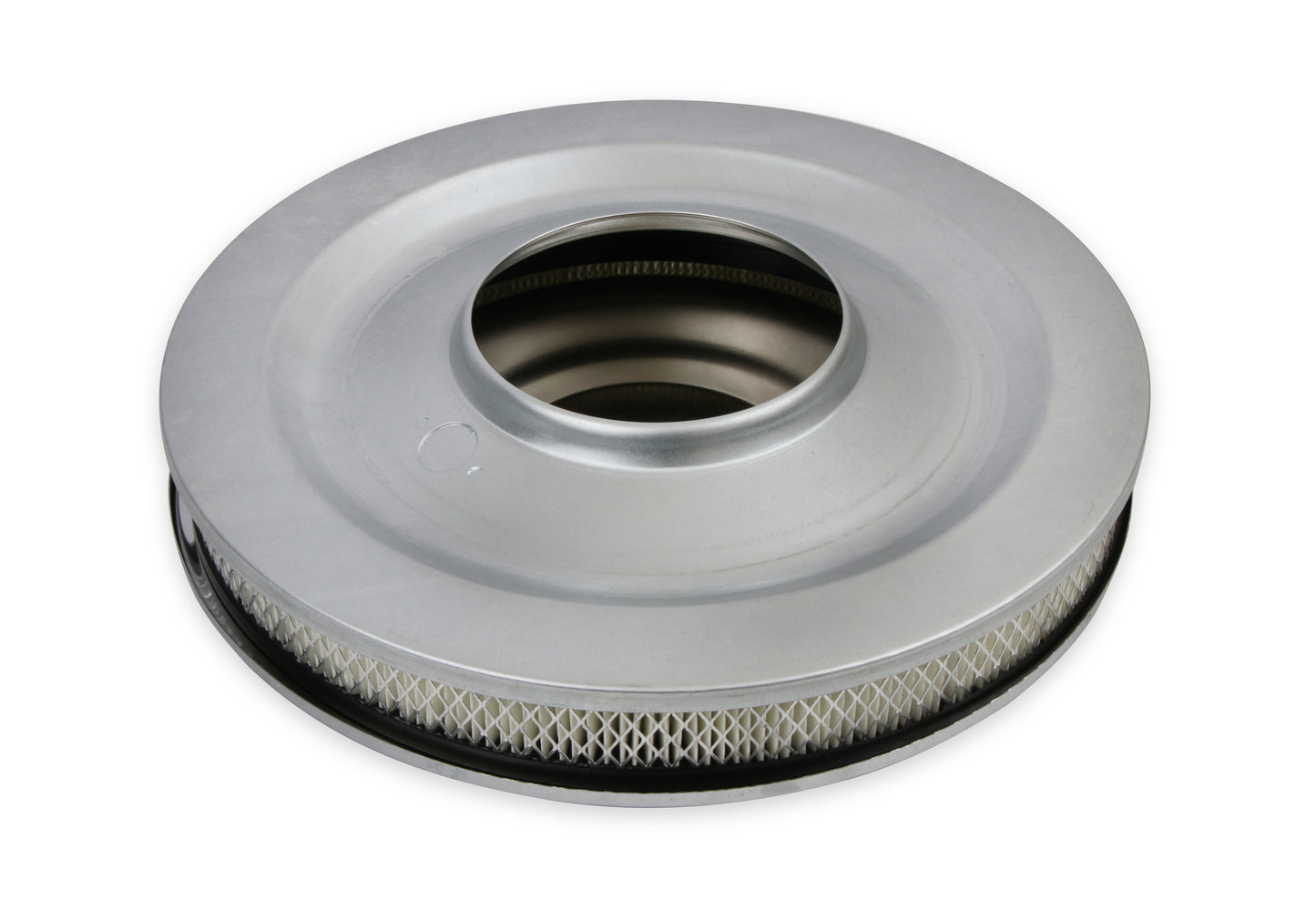 Mr. Gasket Air Cleaner - 14 Inch Diameter x 2-1/4 Inch Tall - Chrome by Mr Gasket
