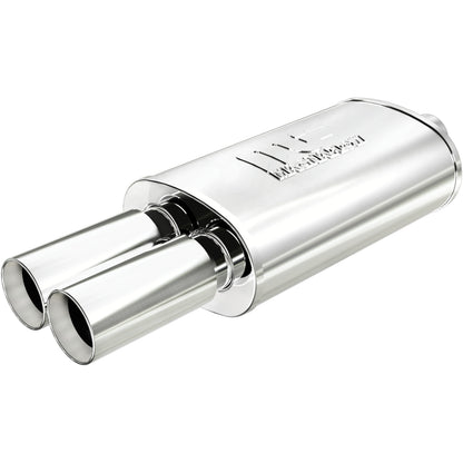 Straight-Through Performance Muffler; 2.25/3.125in. Center/Dual; 5x14x8 Body by MagnaFlow Exhaust Products