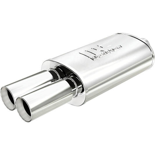 Straight-Through Performance Muffler; 2.25/3.125in. Center/Dual; 5x14x8 Body by MagnaFlow Exhaust Products