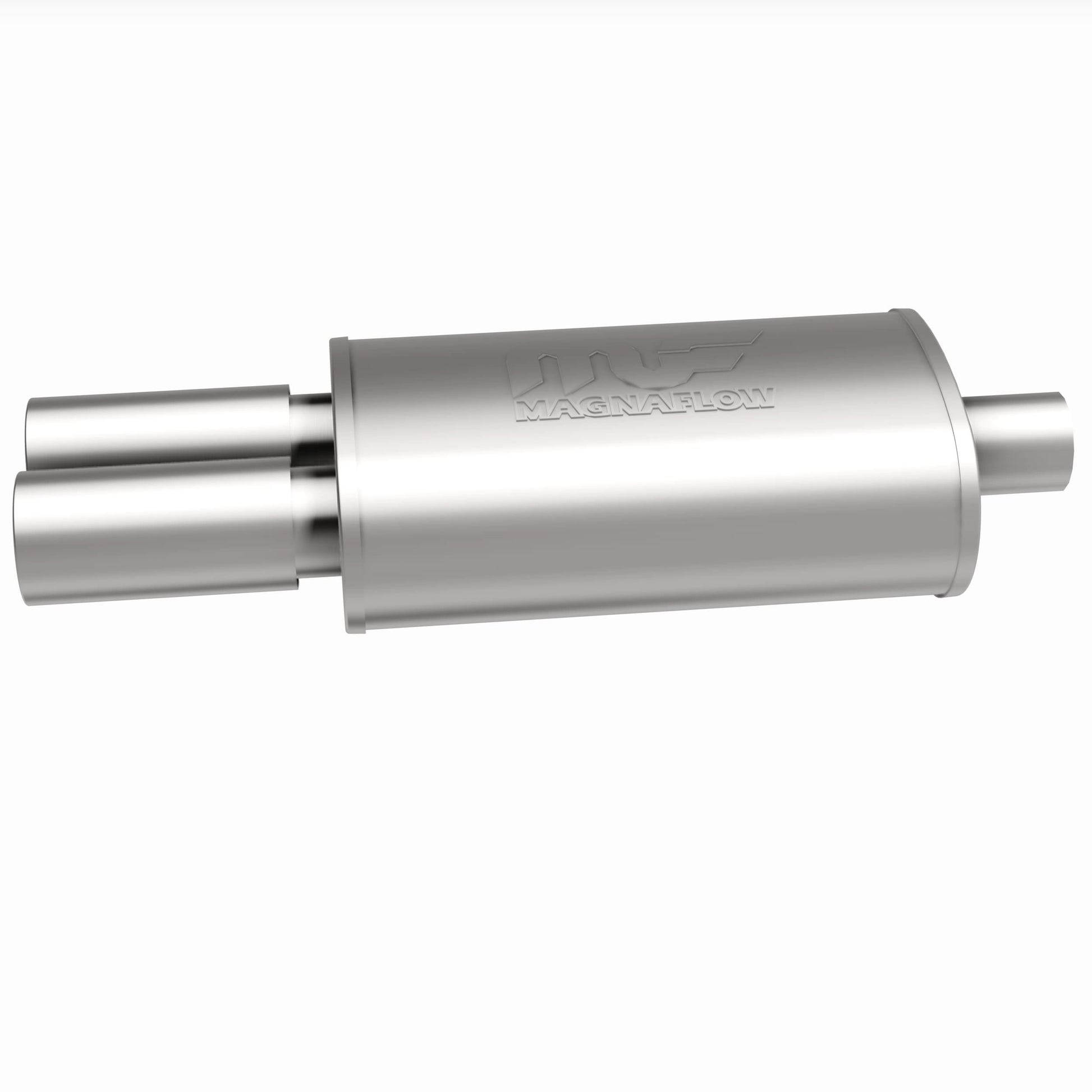 Straight-Through Performance Muffler; 2.25/3.125in. Center/Dual; 5x14x8 Body by MagnaFlow Exhaust Products