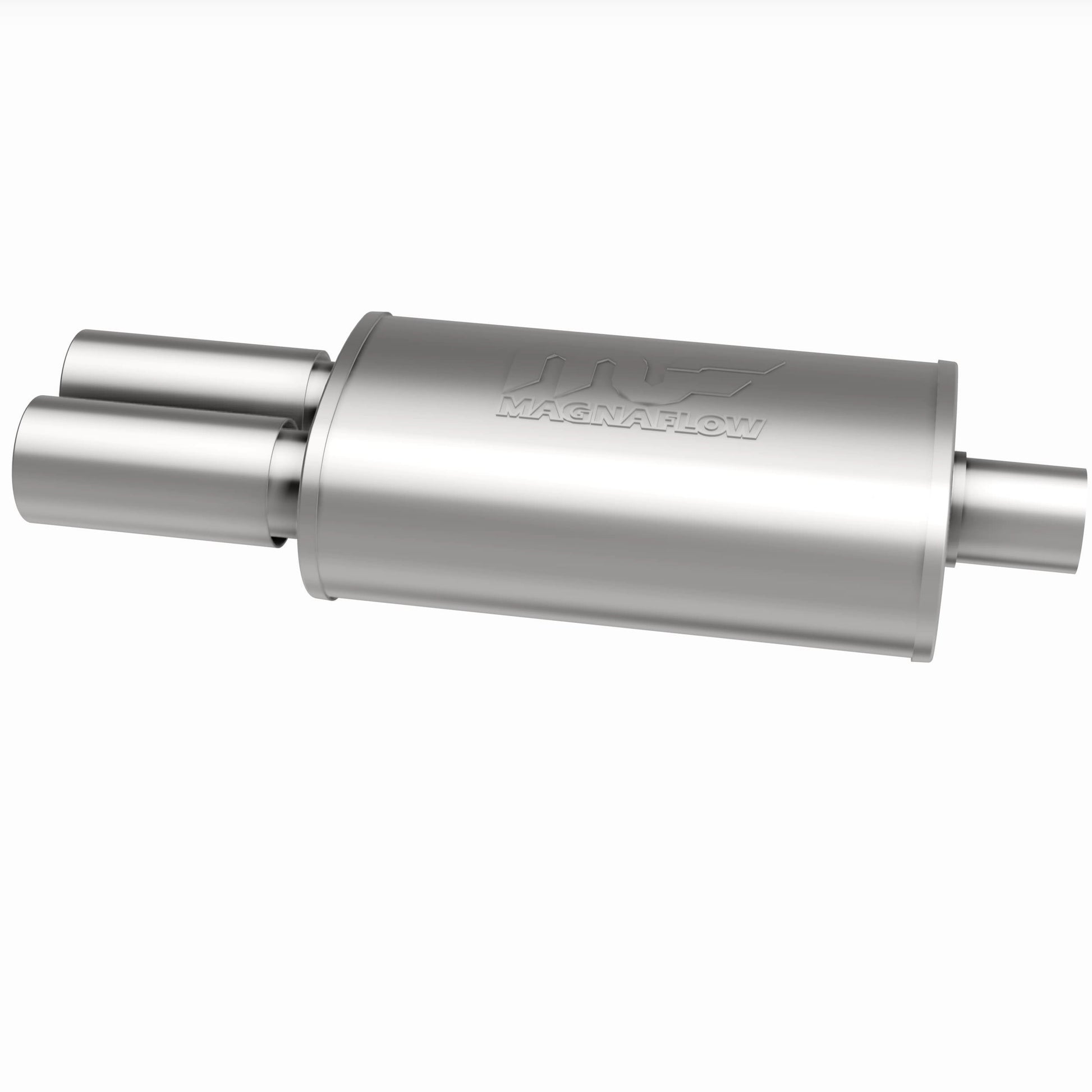 Straight-Through Performance Muffler; 2.25/3.125in. Center/Dual; 5x14x8 Body by MagnaFlow Exhaust Products