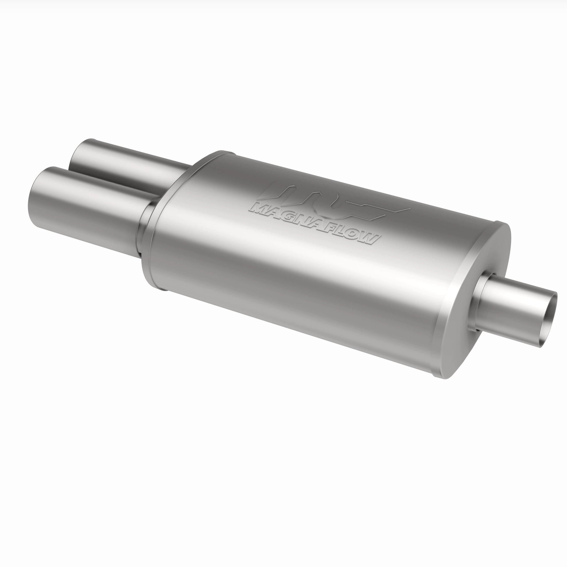 Straight-Through Performance Muffler; 2.25/3.125in. Center/Dual; 5x14x8 Body by MagnaFlow Exhaust Products