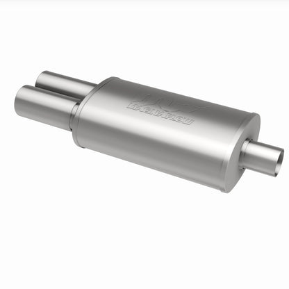 Straight-Through Performance Muffler; 2.25/3.125in. Center/Dual; 5x14x8 Body by MagnaFlow Exhaust Products