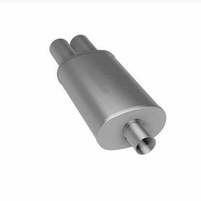 Straight-Through Performance Muffler; 2.25/3.125in. Center/Dual; 5x14x8 Body by MagnaFlow Exhaust Products