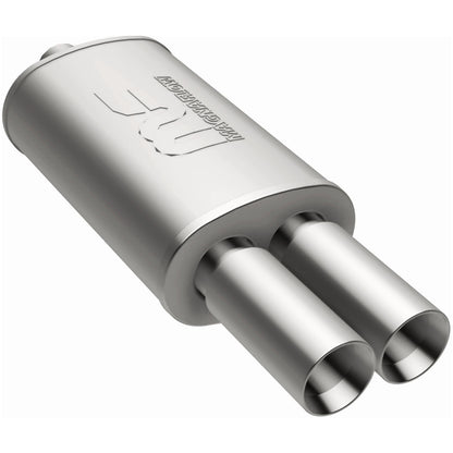 Straight-Through Performance Muffler; 2.25/3.125in. Center/Dual; 5x14x8 Body by MagnaFlow Exhaust Products