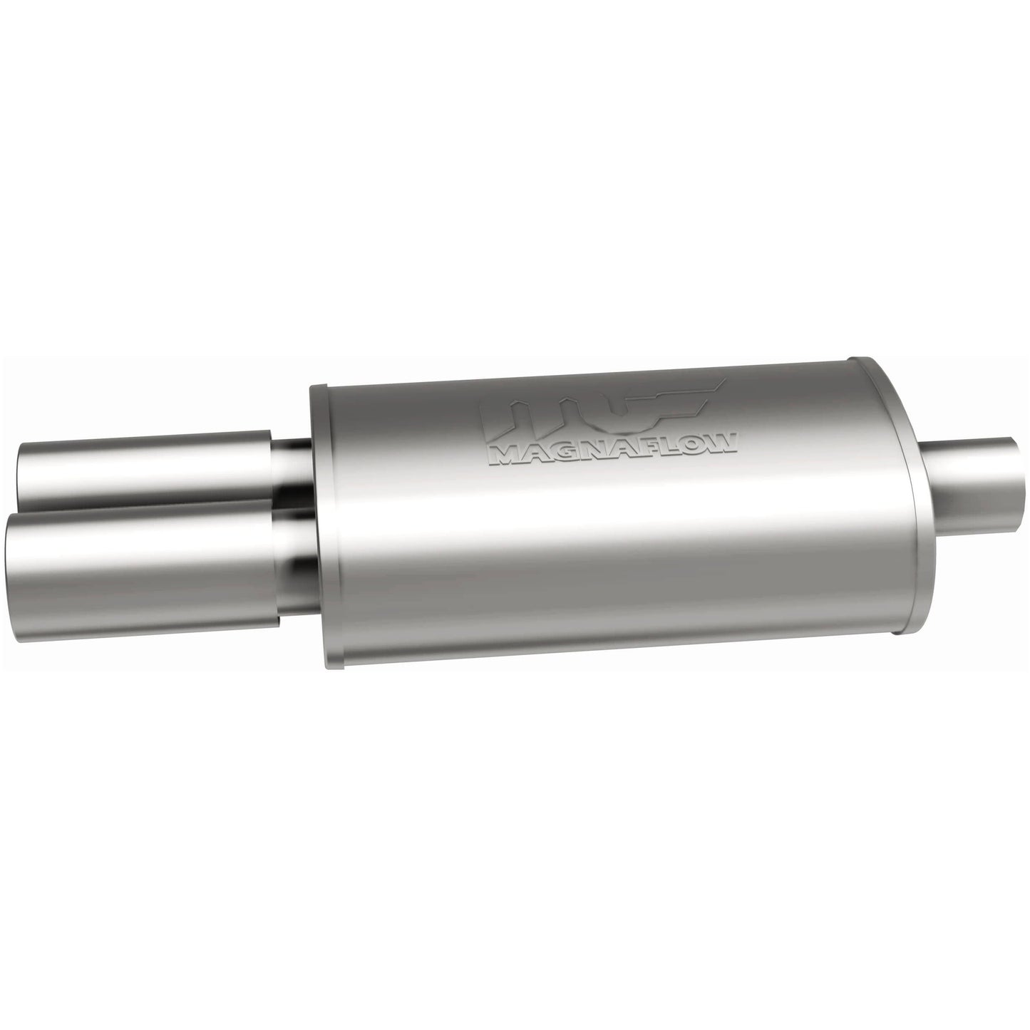 Straight-Through Performance Muffler; 2.25/3.125in. Center/Dual; 5x14x8 Body by MagnaFlow Exhaust Products