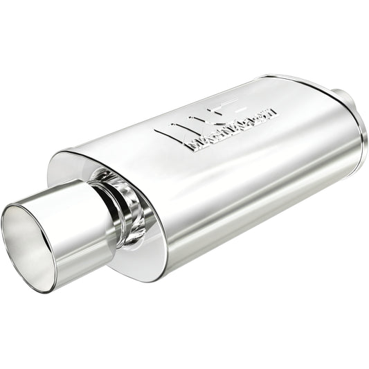 Straight-Through Performance Muffler; 2.25/4in. Center/Center; 5x14x8 Body by MagnaFlow Exhaust Products
