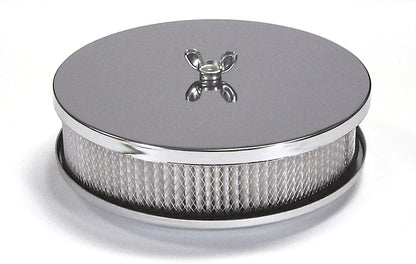 Mr. Gasket Air Cleaner - 6-1/2 Inch Diameter, 2 Inch Tall - Chrome by Mr Gasket