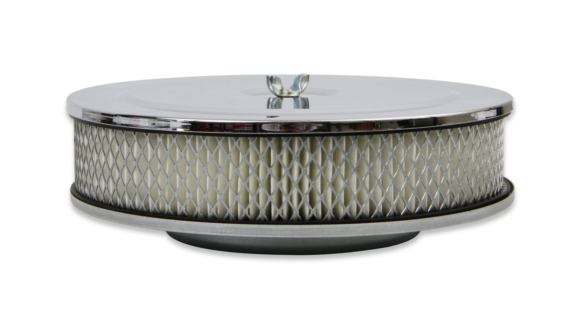 Mr. Gasket Air Cleaner - 9 Inch Diameter x 2-3/4 Inch Tall - Chrome by Mr Gasket