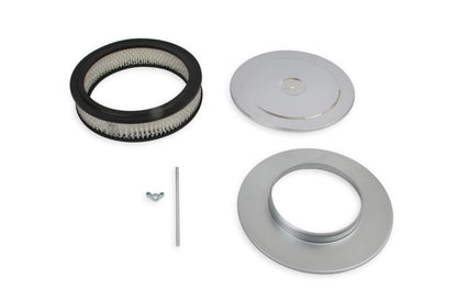 Mr. Gasket Air Cleaner - 9 Inch Diameter x 2-3/4 Inch Tall - Chrome by Mr Gasket