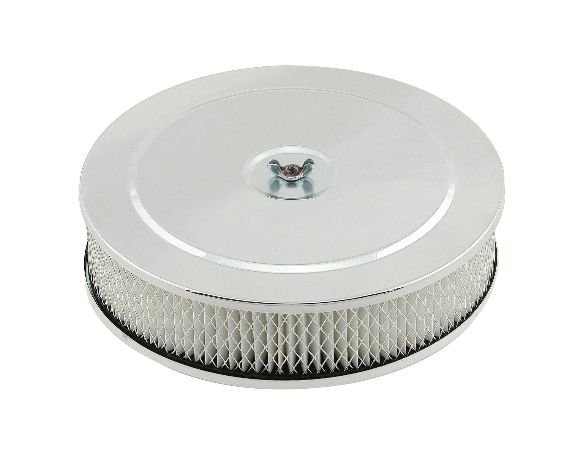 Mr. Gasket Air Cleaner - 9 Inch Diameter x 2-3/4 Inch Tall - Chrome by Mr Gasket