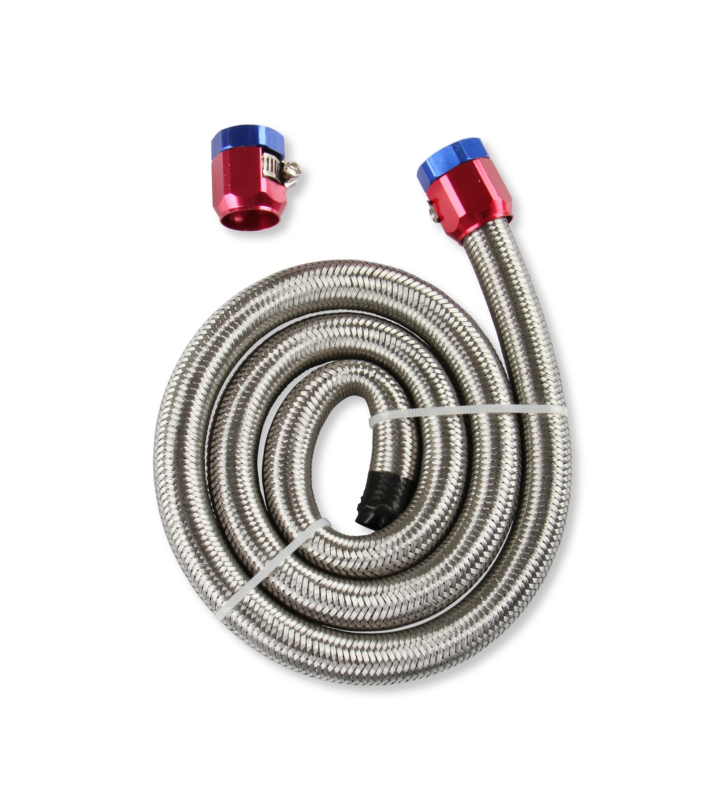 Mr. Gasket Braided Steel Fuel Line Kit - 3/8 Inch x 3 Foot by Mr Gasket