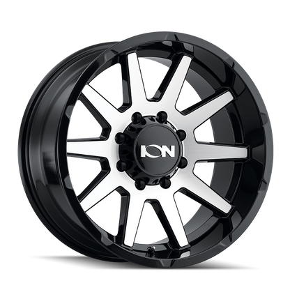 ION 143 GLOSS BLACK MACHINED 20X10 8-165.1 -19MM 125.2MM by Ion Alloy