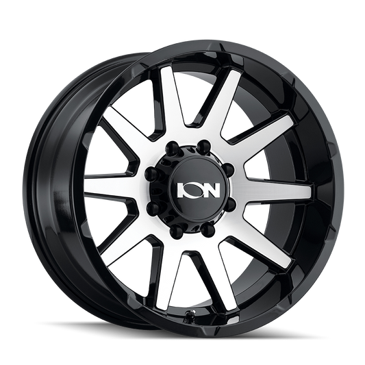ION 143 GLOSS BLACK MACHINED 20X10 8-165.1 -19MM 125.2MM by Ion Alloy