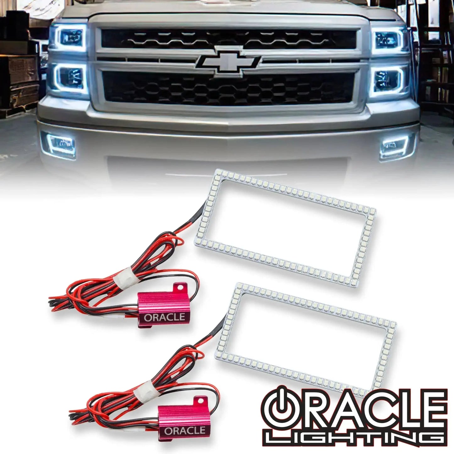 ORACLE Lighting 2014-2016 Chevrolet Silverado LED Fog Light Halo Kit by ORACLE Lighting
