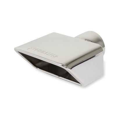 Exhaust Tip - 3.0 x 5.5 Polished Angle Rolled Edge Fits 2.5 in. Tubing by Flowmaster