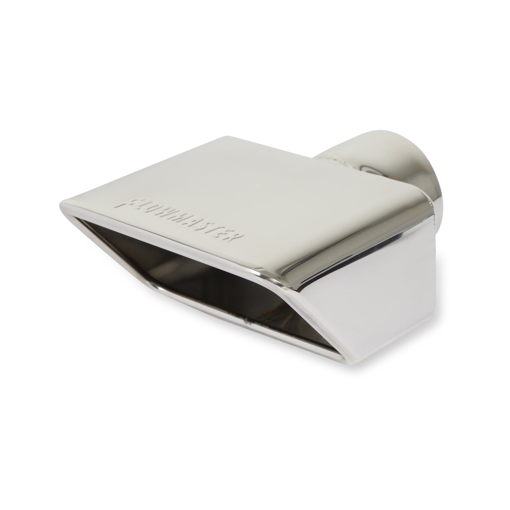 Exhaust Tip - 3.0 x 5.5 Polished Angle Rolled Edge Fits 2.5 in. Tubing by Flowmaster