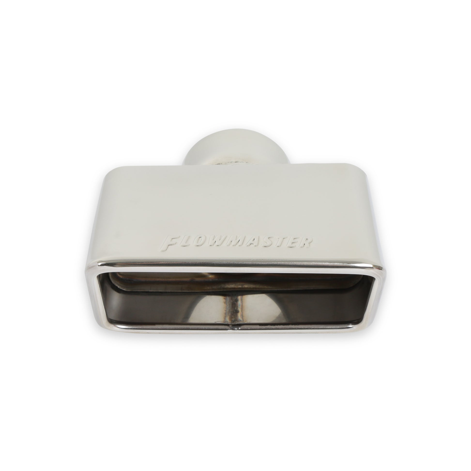 Exhaust Tip - 3.0 x 5.5 Polished Angle Rolled Edge Fits 2.5 in. Tubing by Flowmaster