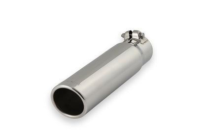 Exhaust Tip - 3.00 in. Rolled Angle Polished SS Fits 2.50 in. Tubing - clamp on by Flowmaster