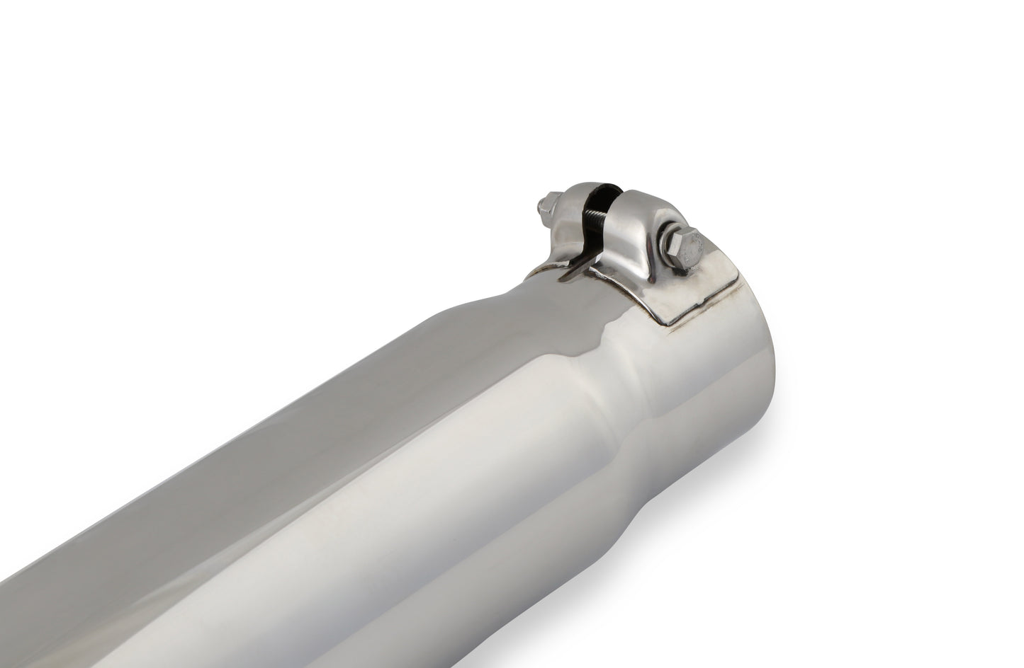 Exhaust Tip - 3.00 in. Rolled Angle Polished SS Fits 2.50 in. Tubing - clamp on by Flowmaster
