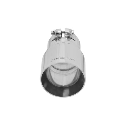 Exhaust Tip - 4.00 in. Angle Cut Polished SS Fits 3.00 in. Tubing - Clamp on by Flowmaster