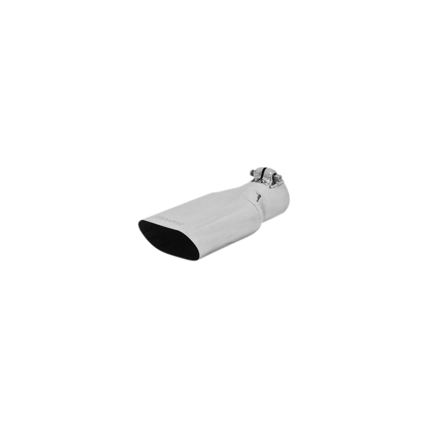 Exhaust Tip - 4.25 x 2.25 in. Oval Polished SS Fits 2.50 in. Tubing - Clamp on by Flowmaster