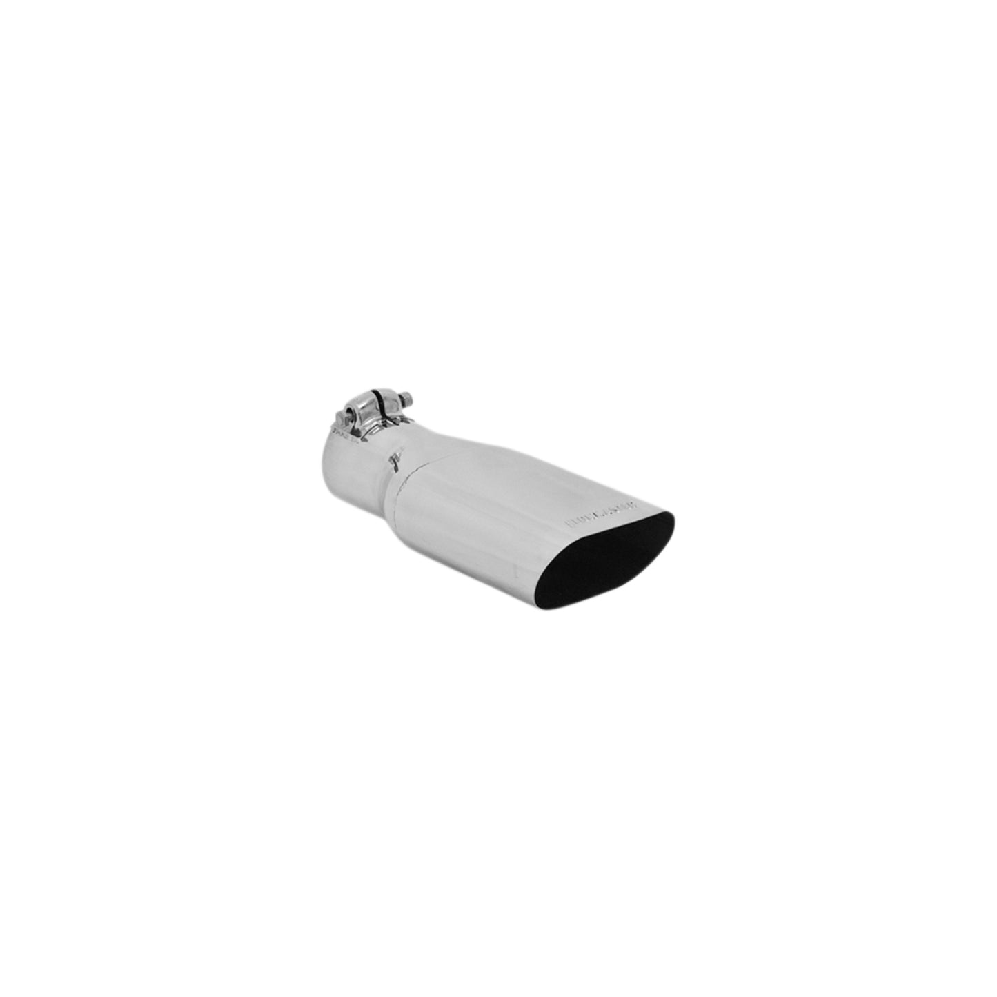 Exhaust Tip - 4.25 x 2.25 in. Oval Polished SS Fits 2.50 in. Tubing - Clamp on by Flowmaster