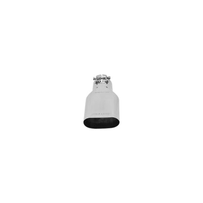 Exhaust Tip - 4.25 x 2.25 in. Oval Polished SS Fits 2.50 in. Tubing - Clamp on by Flowmaster