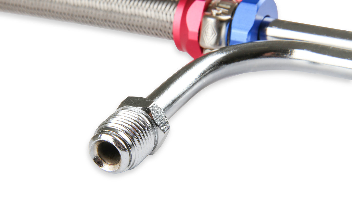 Mr. Gasket Adjustable Fuel Line with Red and Blue Hose Ends by Mr Gasket