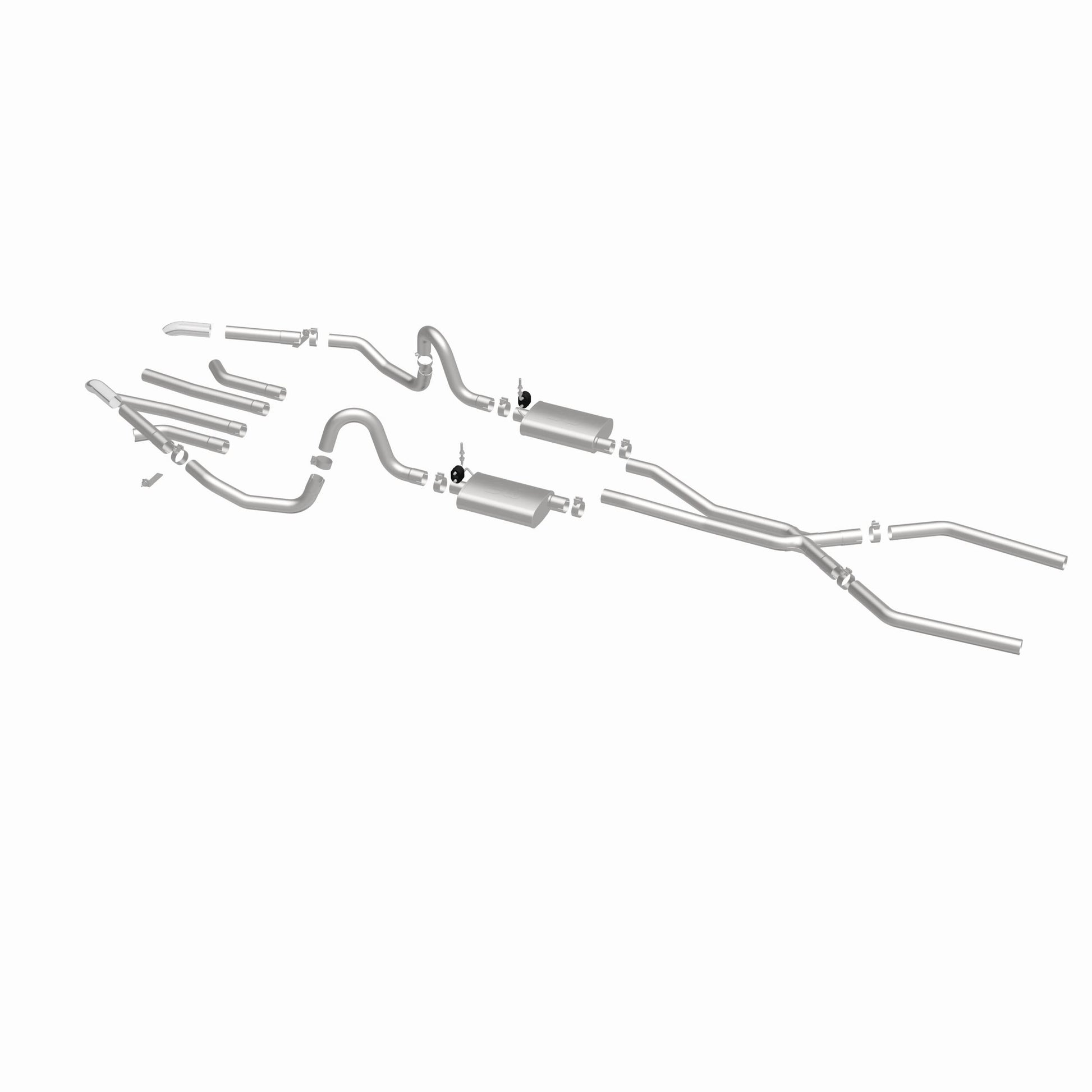 Magnaflow Street Series Stainless Crossmember-Back System by MagnaFlow Exhaust Products