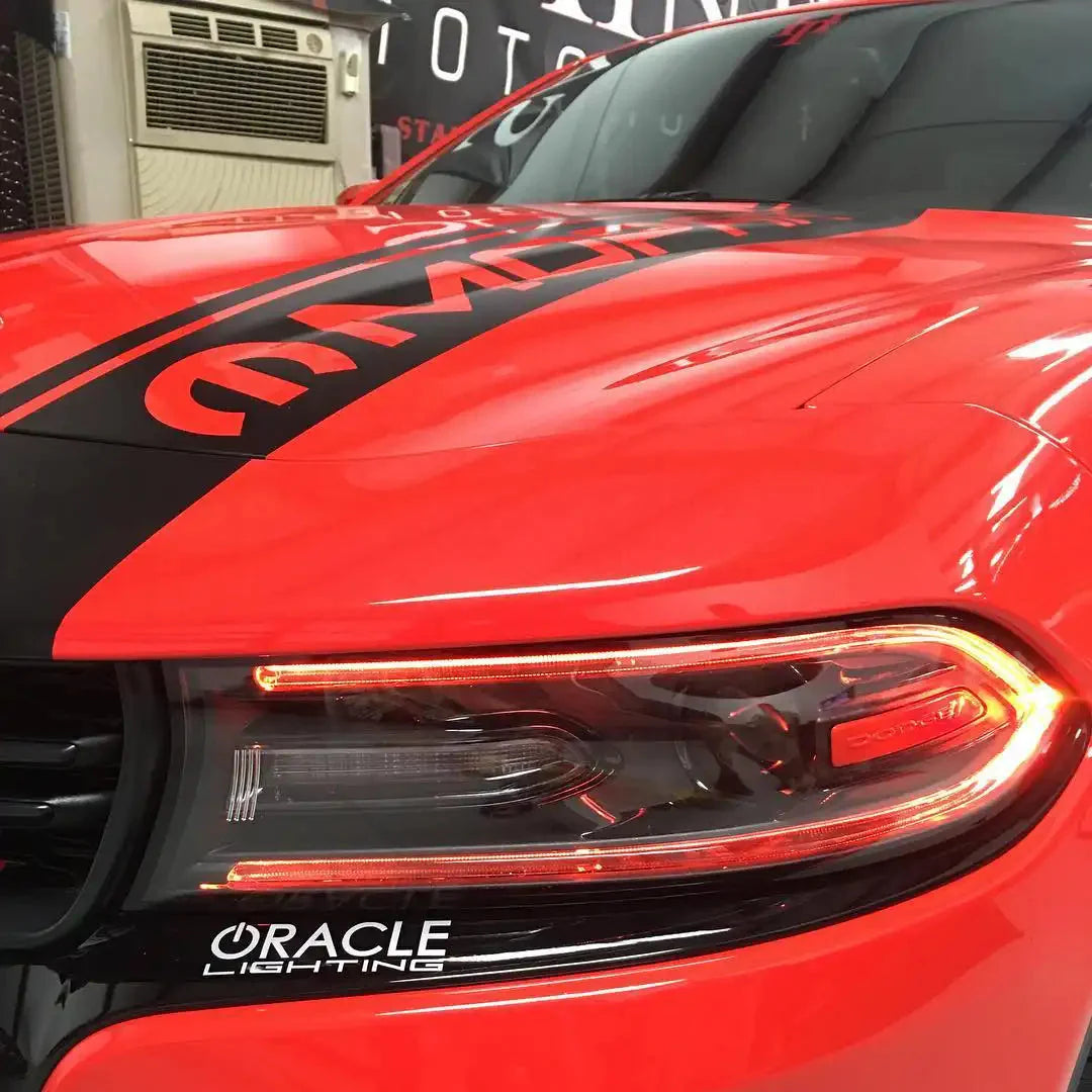 ORACLE Lighting 2015-2021 Dodge Charger ColorSHIFT RGB+W Headlight DRL Upgrade Kit by ORACLE Lighting