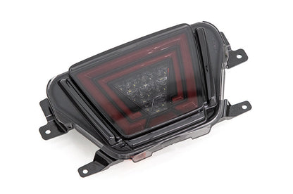 OLM V1 F1 Style Rear Brake / Fog / Reverse Light - Smoke Lens / Gloss Black Base / Red Bar) - 2020-2024 Toyota GR Supra by MYX Automotive