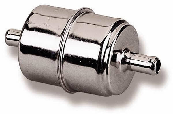 Chrome Fuel Filter by Holley