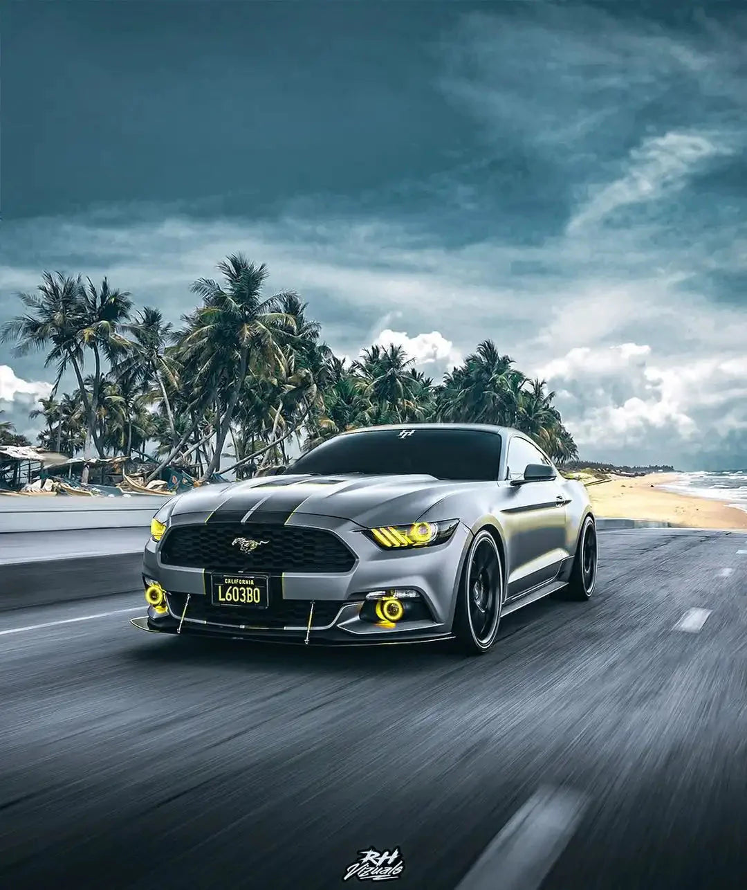 ORACLE Lighting 2015-2017 Ford Mustang V6/GT/SHELBY LED Headlight Halo Kit by ORACLE Lighting