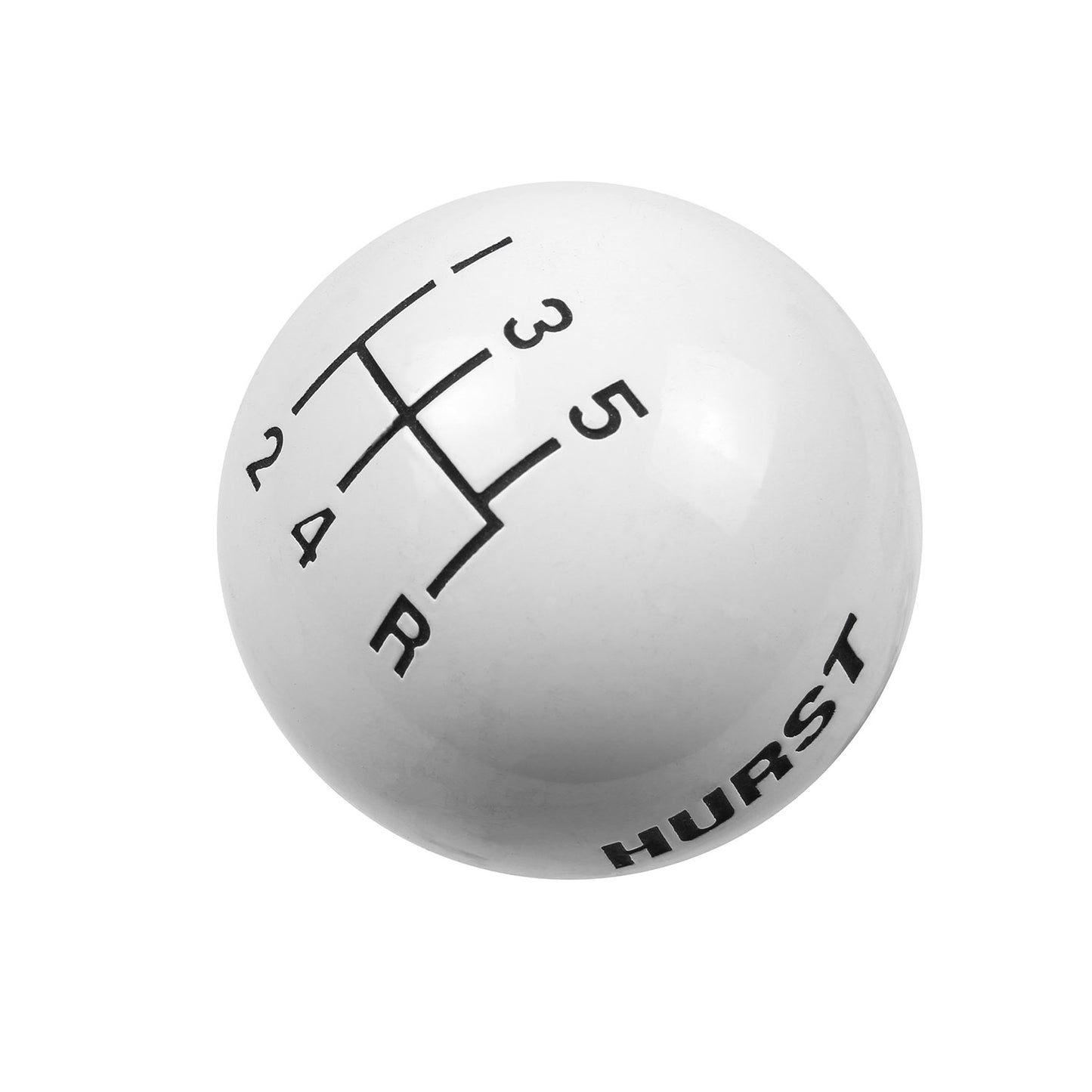 Hurst Shift Knob - 5-Speed Pattern - White by Hurst