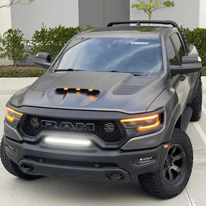 2019-2025 RAM Rebel/TRX/RHO Front Bumper Flush LED Light Bar | 100W 12,000 Lumens by ORACLE Lighting