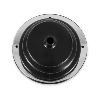 Small round boot with 5-1/2 Inch round trim ring. by Mr Gasket